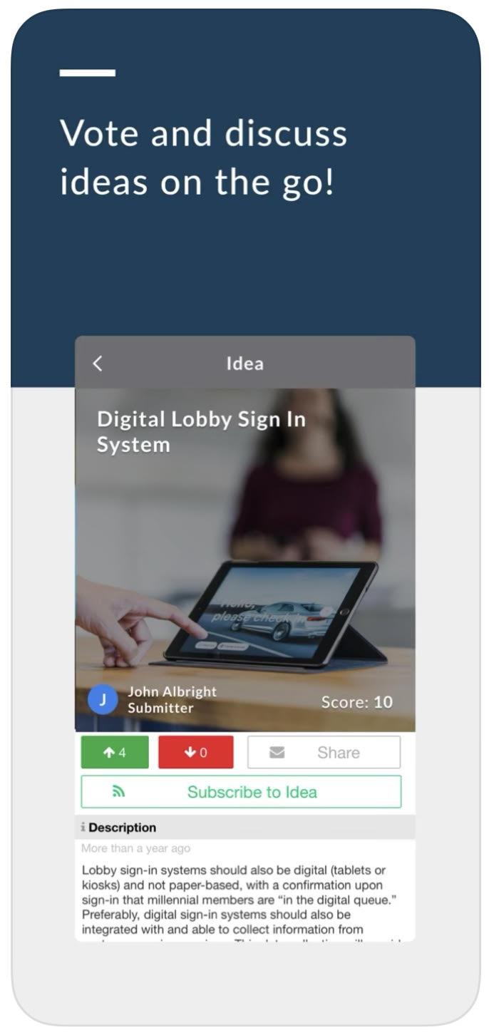 IdeaScale Alternatives - iPhone AppStore