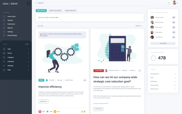IdeaScale Alternative - Idea Drop