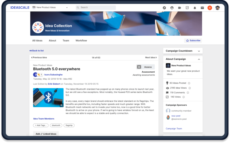 IdeaScale Alternatives - IdeaScale homepage