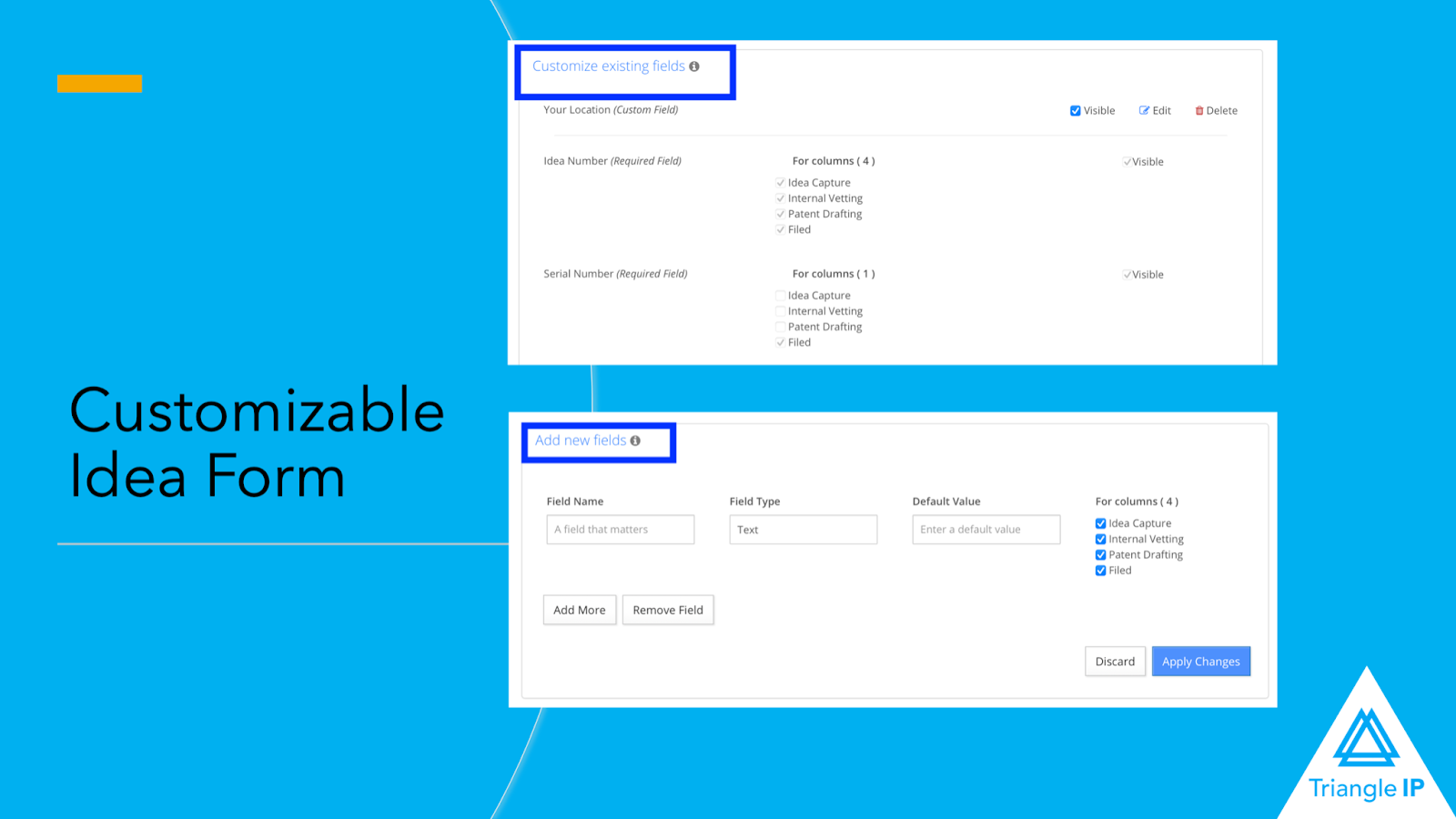invention disclosure form: customizable idea form