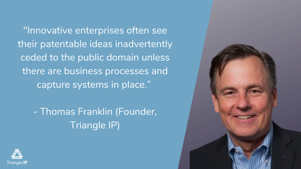 Innovation quote by founder of Triangle IP - Thomas Franklin