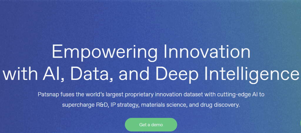 PatSnap-Patent prosecution software- homepage