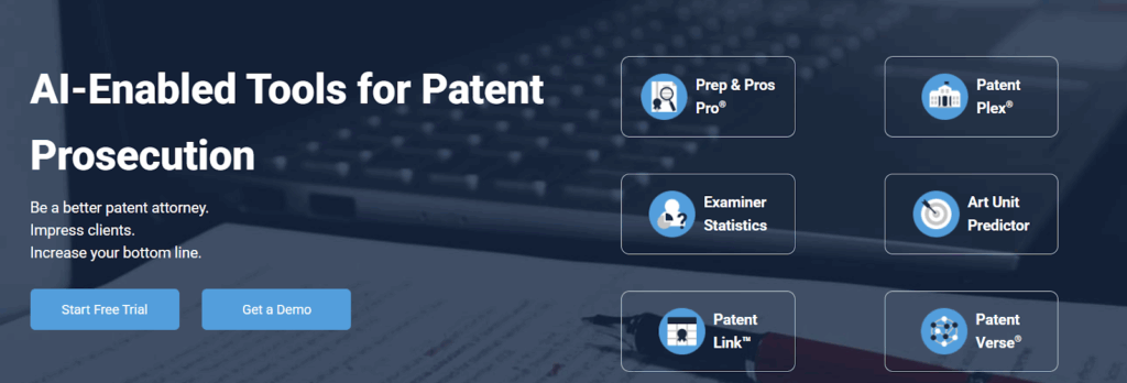 Patent Bots-Patent prosecution software- homepage