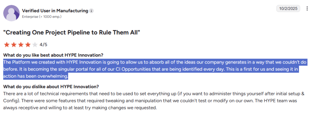 HYPE-customer review