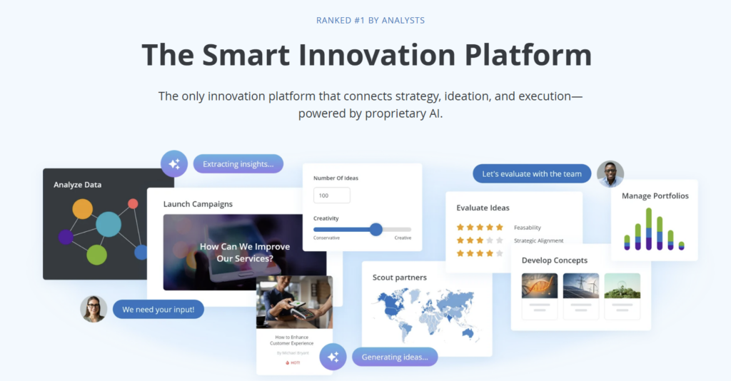 HYPE homepage- idea organization software