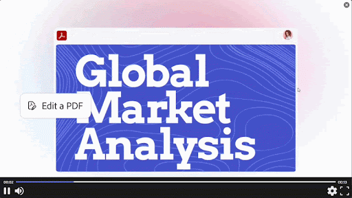 Innovative chatbot inside Adobe Acrobat generating strategic recommendations from PDF documents