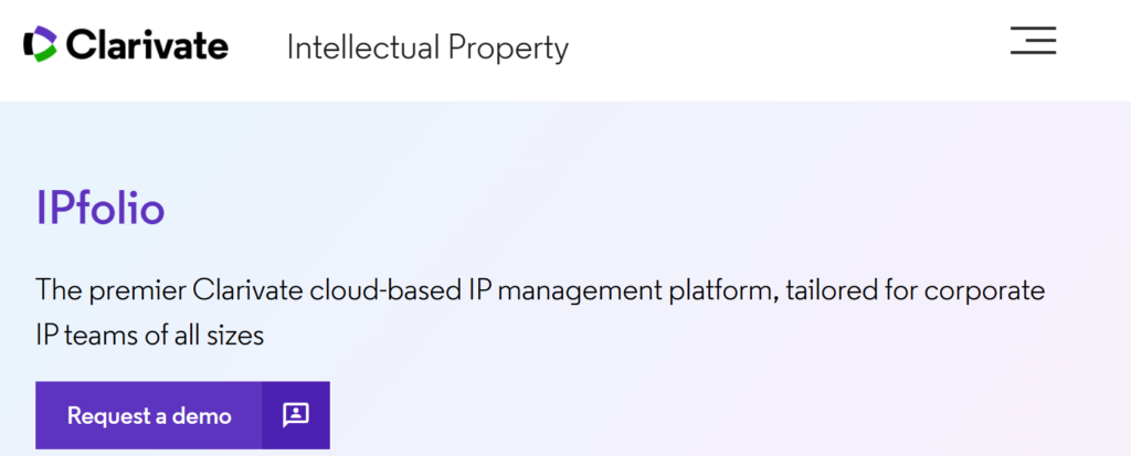 AQX Corporate  Alternative: IPfolio (Clarivate)