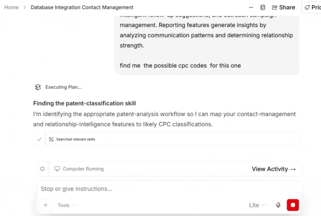 SciSpace classification process running